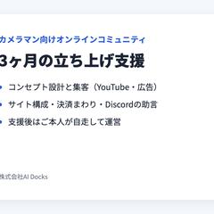 カメラマン向けコミュニティの立ち上げ支援