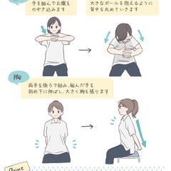 エクササイズ教室の説明イラスト