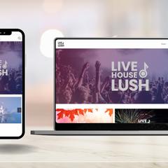 ライブハウスの新規WEBサイトの制作