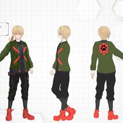 キャラクター3面図