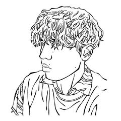 友人への似顔絵イラストプレゼント