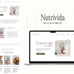 栄養士向け「NutriVida」Webサイト（架空）