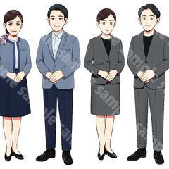 【企業・広報向け】制服の立ち絵イラスト