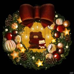 くまとこしろくま クリスマス