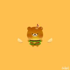 ハンバーガーくま