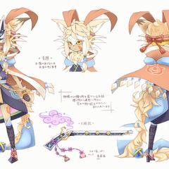 キャラクタ制作_二面図