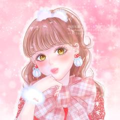 リボンマフラーの女の子