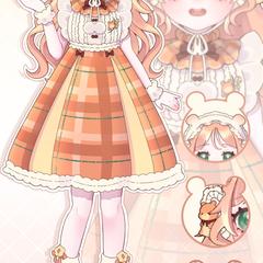 ハムスターモチーフの女の子(IRIAM用立ち絵)