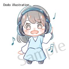 アイコン制作（2等身/水彩タッチ）