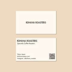 コーヒーブランド「KOHANA ROASTERS」　カード