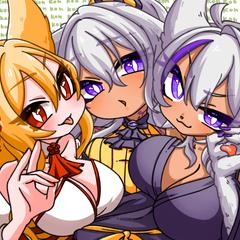 オリジナルキャラクター「アヤメ、シオン、アカネ」