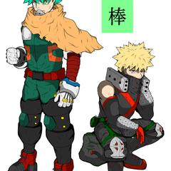 緑谷&爆豪タッグ