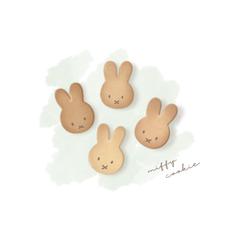 ミッフィークッキー クッキーイラスト