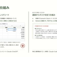 単価表から見積もりと粗利まで出るスプレッドシートを作成