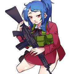武器を持った女の子