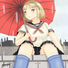 雨の日に