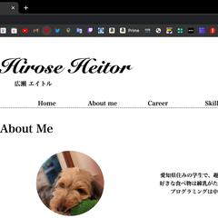 自分のポートフォリオを自分のドメインにうつしました。