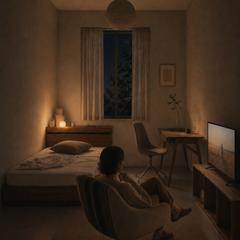 Bedroom 一日の終わりに、ほっとひと息