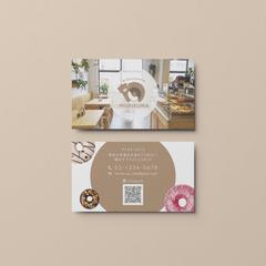 カフェ　モリクマ　ロゴ・カード