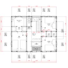木造軸組の平面図