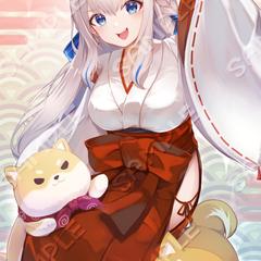 VTuber　巫女服イラスト