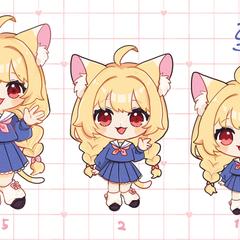 SD/ミニキャラ　等身別サンプル