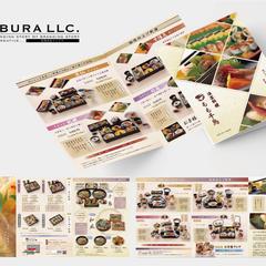 日本料理のブランディングパンフレットデザイン