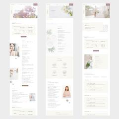 エステサロン "La vie"様のホームページ制作