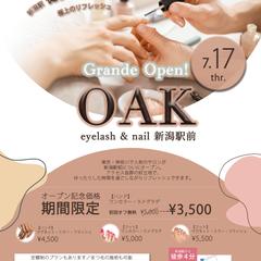 チラシ／ネイルサロンOPEN告知