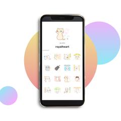 保護猫シェルター「RoyalHeart」公式LINEスタンプ
