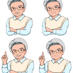 教材用似顔絵イラスト