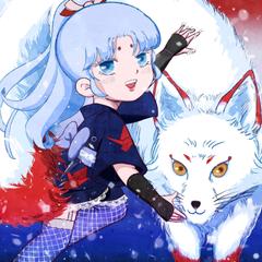 チビキャラと狐