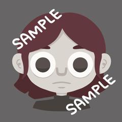 【サンプル】SNSアイコンイラスト