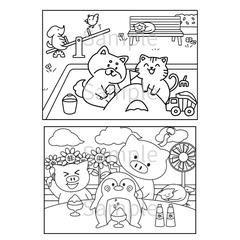 お子様向け塗り絵