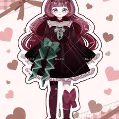 キャラクターデザインから行った完成品立ち絵です。