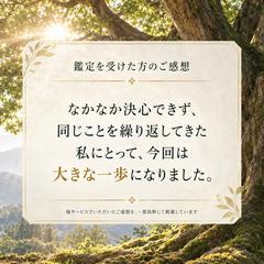 鑑定を受けて頂いたお客様からのご感想