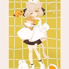 二次創作　しらつめ　イラスト