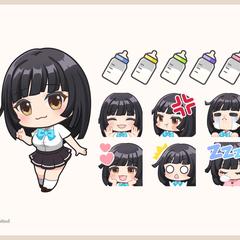 ミニキャライラストとスタンプご依頼