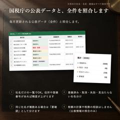取引先のインボイス登録状況の一括照合