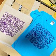 駅名Tシャツ、マルシェバッグ