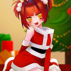 花鶏ツグクリスマスイラスト