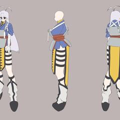 キャラクター3面図