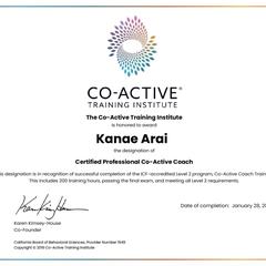 CPCC(認定プロフェッショナルCo-Activeコーチ)