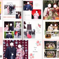 前撮り・結婚式の写真アルバム作成実績
