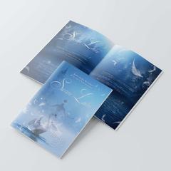 バレエ「白鳥の湖」公演プログラムデザインサンプル