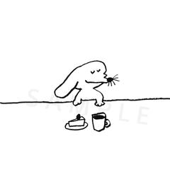 カフェ ごはんとおやつの日々 / ロゴイラスト
