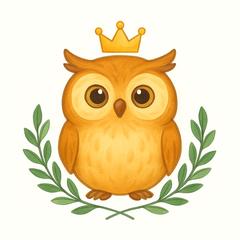 フクロウをモチーフにしたSNSアイコン