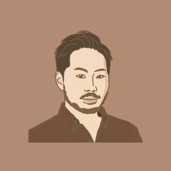 顔写真は苦手！同系色でまとめたイラストお作ります