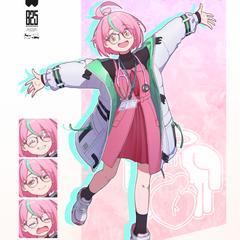 ソーシャルゲーム風キャラクターイラスト作例