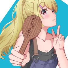 金髪の女の子(イラスト制作例)